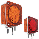 762- DIRECCIONAL 24 LEDS CUADRADA 2 TORNILLOS CROMADA (IZQUIERDO)