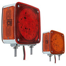 785- DIRECCIONAL 32 LEDS CUADRADA 2 TORNILLOS CROMADA (IZQUIERDA)