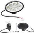 901- HIGH INTENSITY OVAL HEADLIGHT 8 LEDS WHITE LIGHT