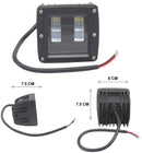 907- HIGH INTENSITY SQUARE HEADLIGHT 8 LEDS WHITE LIGHT