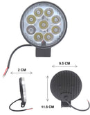 909- HIGH INTENSITY ROUND HEADLIGHT 9 LEDS WHITE LIGHT